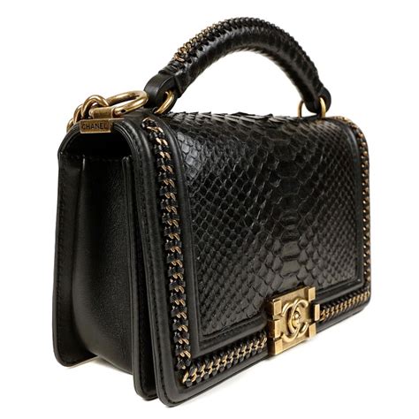 chanel boy python skin|coco chanel boys bag.